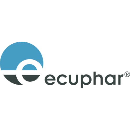 Logotio de la marca Ecuphar de medicación para perros y gatos en la sección la tienda de la clínica veterinaria El Jardín